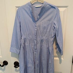 Blue Striped Mila Collection Fashion Dress